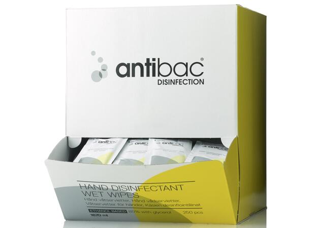 Hånddesinfeksjon ANTIBAC våtservietter Antibac enkeltpakkede våtservietter 